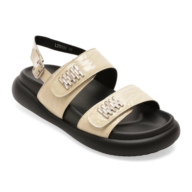 Sandale GRYXX bej, 25202, din piele naturala