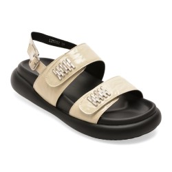 Sandale GRYXX bej, 25202, din piele naturala