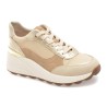 Pantofi sport GEOX bej, D65WAB, din material textil si piele naturala