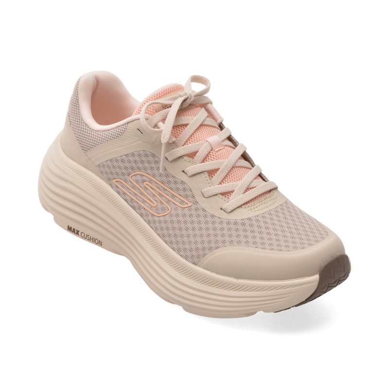 Pantofi sport SKECHERS nude, MAX CUSHIONING ENDEAVOUR, din material textil