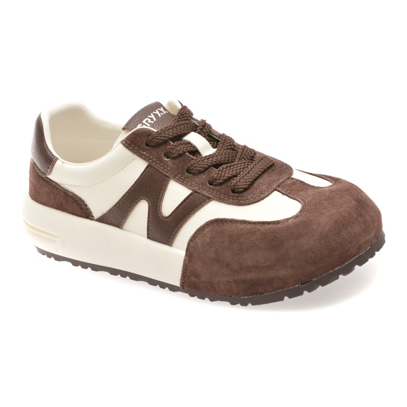 Pantofi sport GRYXX albi, 6696, din piele naturala