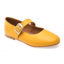 Balerini FLAVIA PASSINI galbeni, 152, din piele naturala