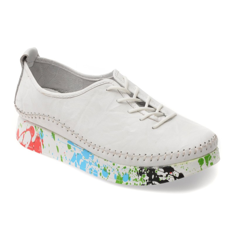 Pantofi FLAVIA PASSINI albi, 437, din piele naturala