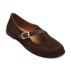 Pantofi EPICA maro, 2184053, din piele intoarsa