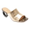 Papuci FLAVIA PASSINI aurii, M1289, din piele naturala
