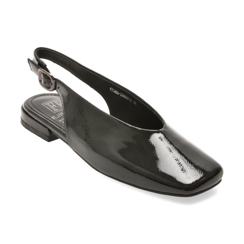 Pantofi FLAVIA PASSINI negri, PT1485, din piele naturala lacuita