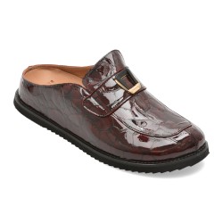 Papuci EPICA visinii, 1001303, din piele naturala lacuita