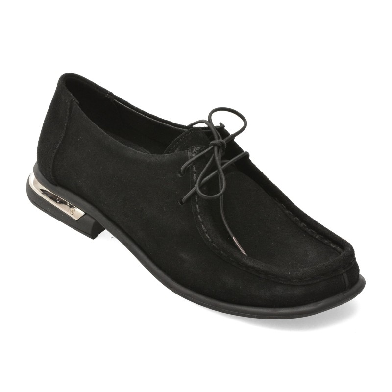 Mocasini GRYXX negri, 25308, din piele intoarsa