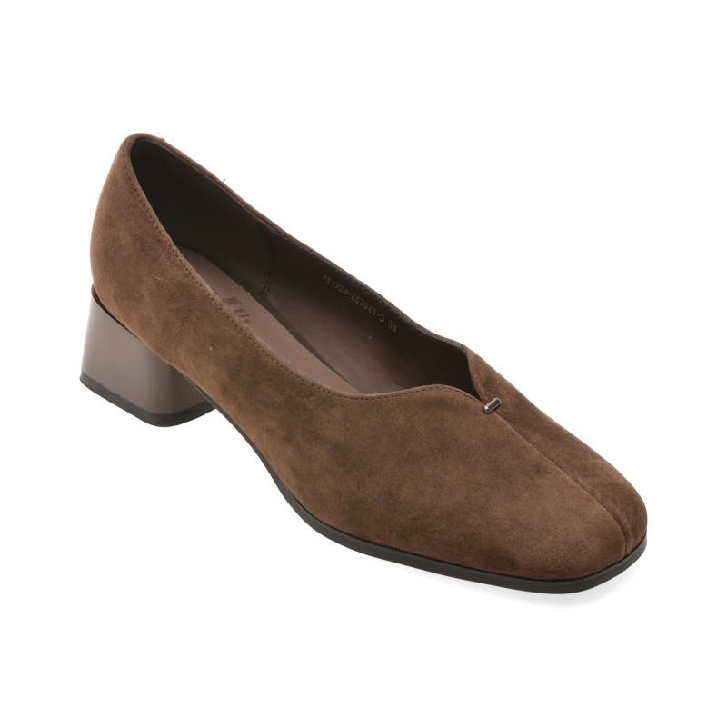 Pantofi FLAVIA PASSINI maro, PT1723, din piele intoarsa