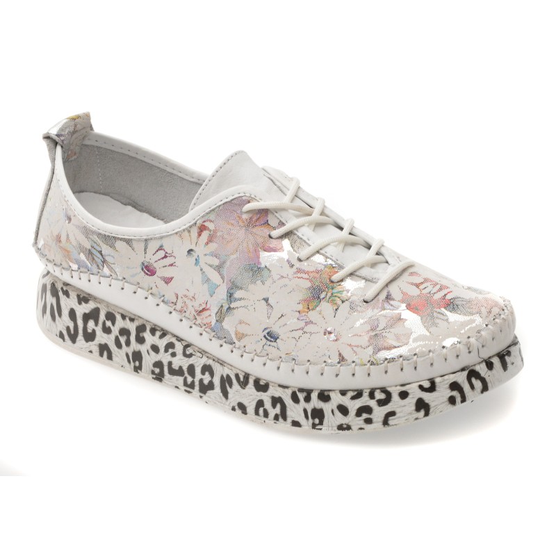 Pantofi FLAVIA PASSINI albi, 437, din piele naturala