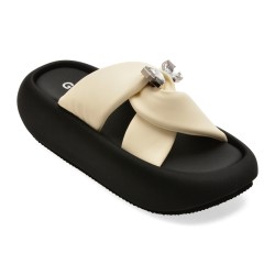 Papuci GRYXX albi, 88263, din piele ecologica