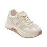 Pantofi sport FLAVIA PASSINI albi, 1188, din material textil si piele naturala