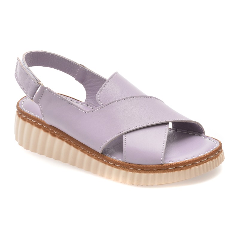 Sandale GRYXX mov, CS3205, din piele naturala