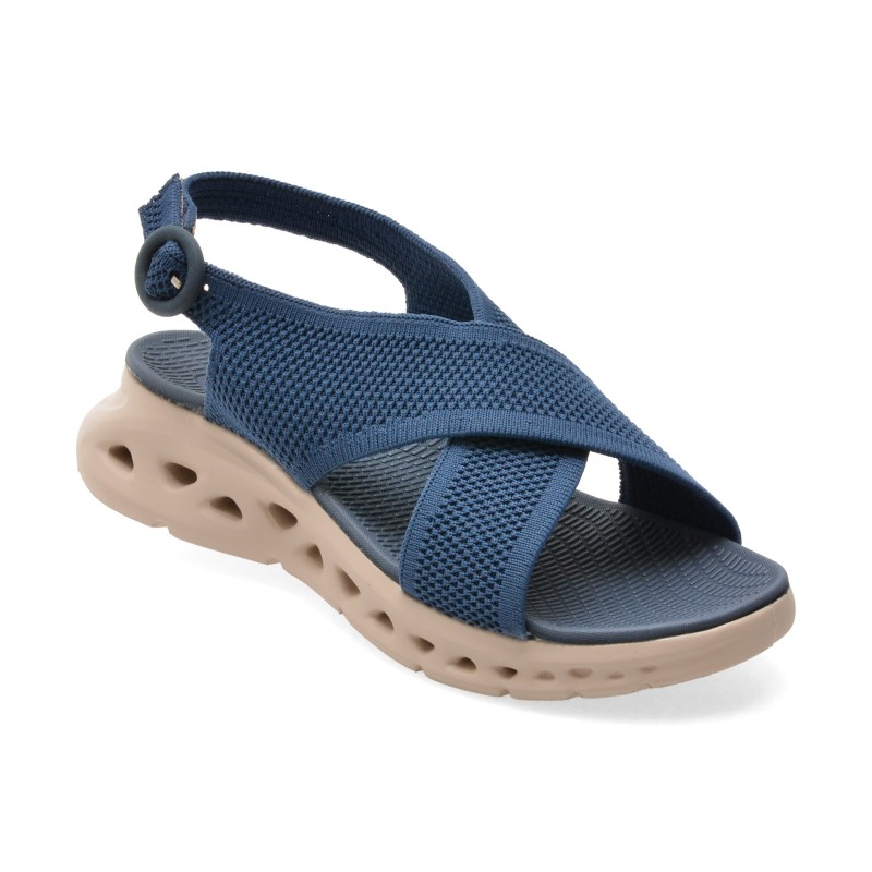 Sandale IMAGE albastre, 9128, din material textil