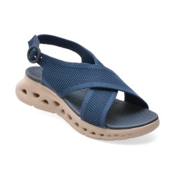 Sandale IMAGE albastre, 9128, din material textil