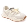 Pantofi sport FLAVIA PASSINI albi, 6677, din material textil si piele naturala