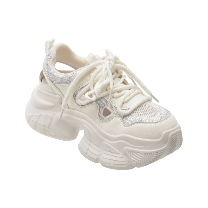 Pantofi sport FLAVIA PASSINI albi, 738, din piele ecologica