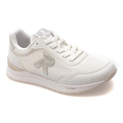 Pantofi sport RIEKER albi, W2404, din material textil
