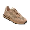 Pantofi sport EPICA bej, QS510, din material textil si piele naturala