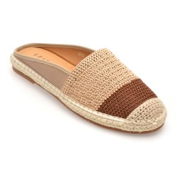 Papuci EPICA maro, 2516, din material textil