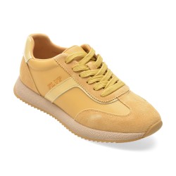 Pantofi sport FLAVIA PASSINI galbeni, 6159, din piele naturala