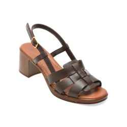 Sandale IMAGE maro, 13117, din piele naturala