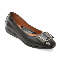 Balerini IMAGE negri, 251221, din piele naturala lacuita