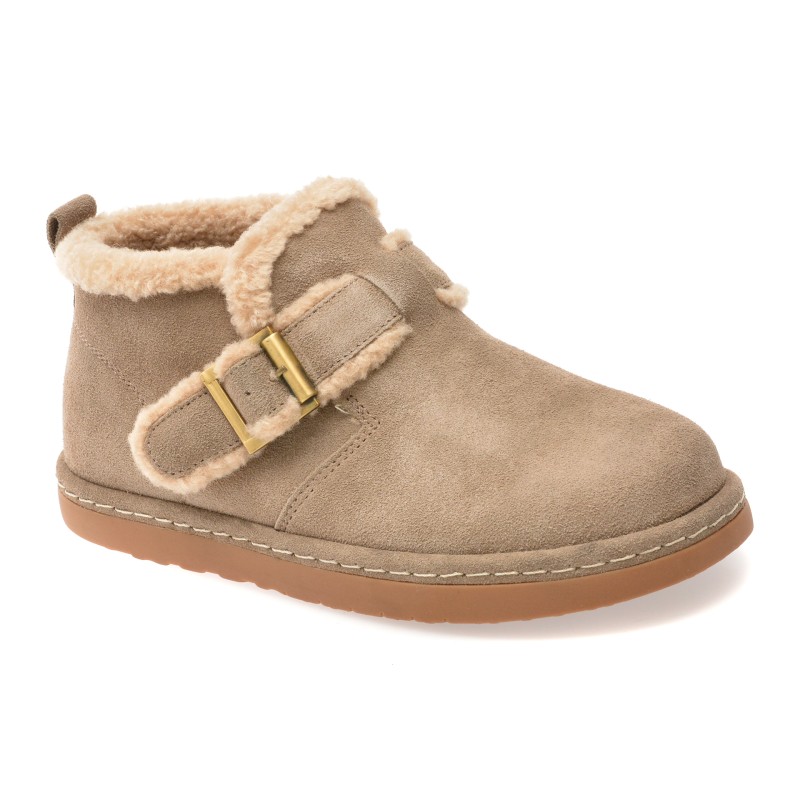 Ghete FLAVIA PASSINI gri, 231035, din piele intoarsa