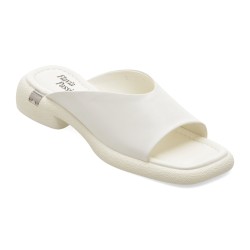 Papuci FLAVIA PASSINI albi, X8961, din piele naturala