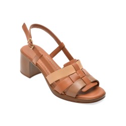 Sandale IMAGE maro, 13117, din piele naturala