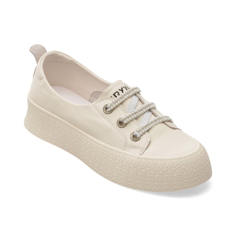 Pantofi sport GRYXX albi, 24992, din piele naturala
