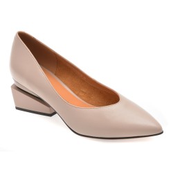 Pantofi EPICA nude, E22971, din piele naturala