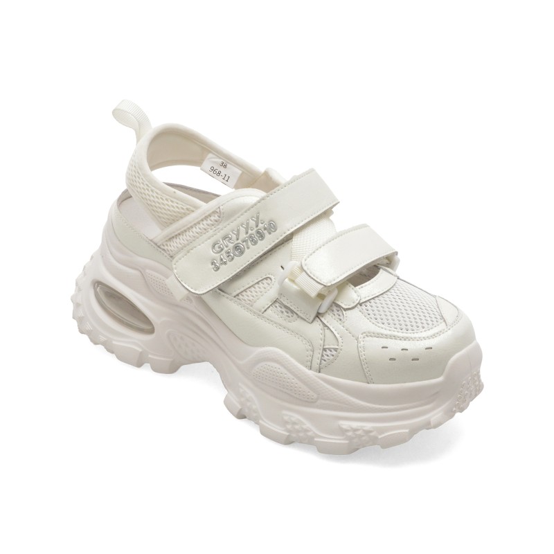 Pantofi sport GRYXX albi, 968, din piele naturala