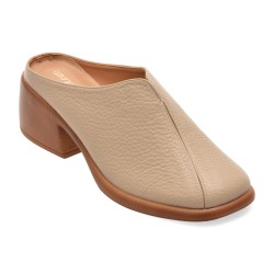 Papuci GRYXX bej, 904, din piele naturala