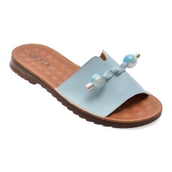 Papuci GRYXX albastri, 70448, din piele naturala