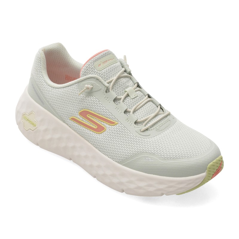 Pantofi sport SKECHERS gri, GO WALK MAX CUSHIONING FLEX, din material textil