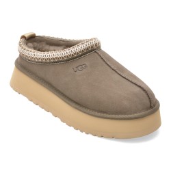 Papuci UGG verzi, TAZZ II, din piele intoarsa