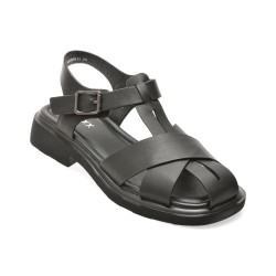 Sandale GRYXX negre, 18297, din piele naturala
