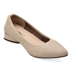 Pantofi eleganti KARISMA bej, JY40005, din piele naturala