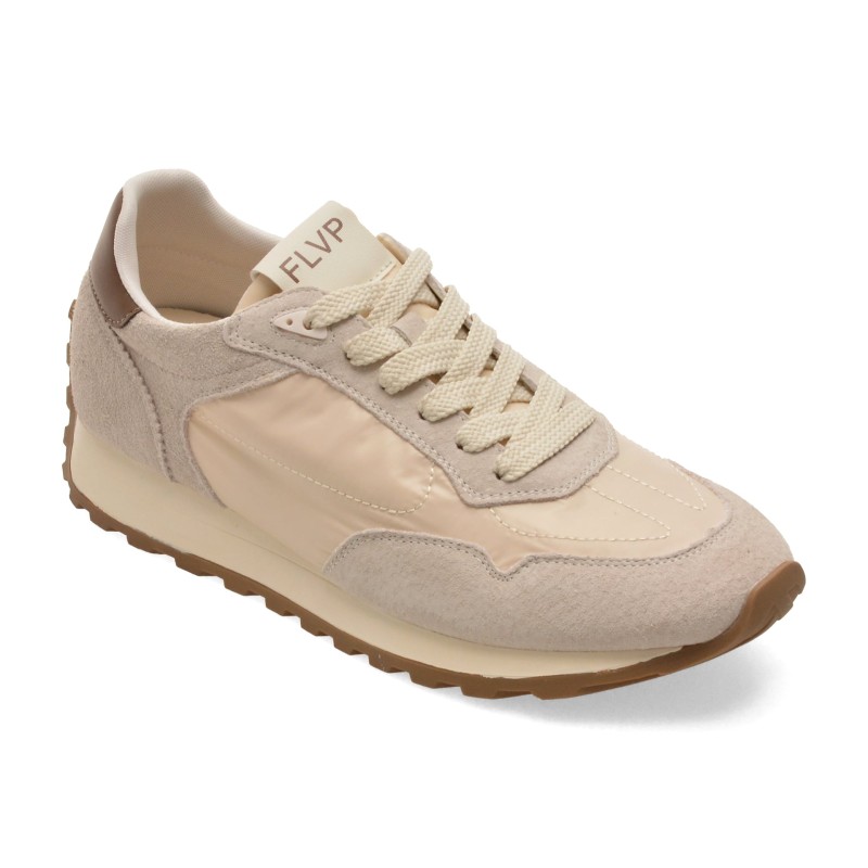 Pantofi sport FLAVIA PASSINI bej, 21285, din material textil si piele naturala