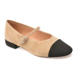 Balerini ALDO bej, HAOINIA 210, din piele intoarsa