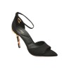 Sandale elegante ALDO negre, MEDEZA 001, din nabuc