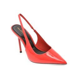 Pantofi eleganti ALDO rosii, PUCKERUP 600, din piele ecologica