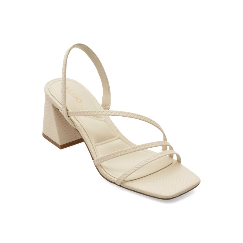 Sandale ALDO albe, ATLANTICUS 110, din piele ecologica