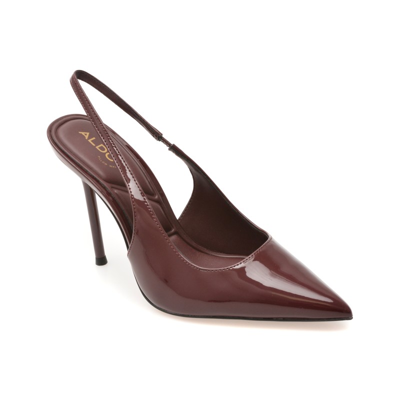 Pantofi eleganti ALDO visinii, PUCKERUP 601, din piele ecologica lacuita