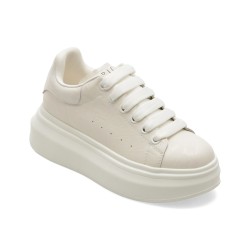 Pantofi sport EPICA albi, 70680, din piele naturala