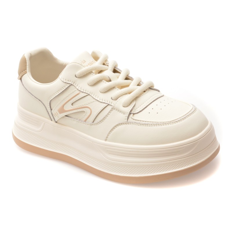Pantofi sport FLAVIA PASSINI albi, 6567, din piele naturala