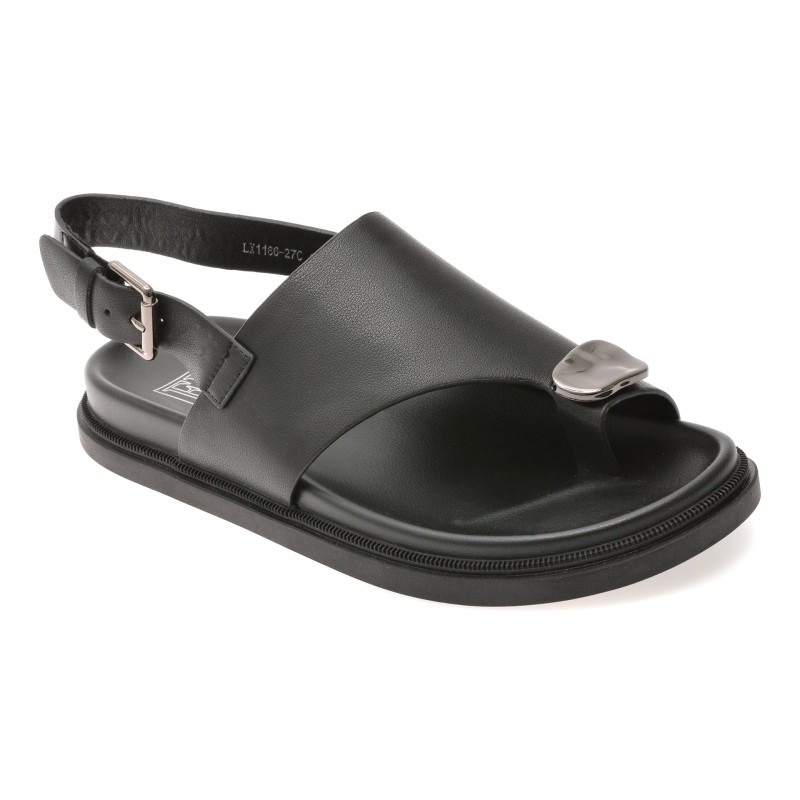 Sandale FLAVIA PASSINI negre, 118627, din piele naturala