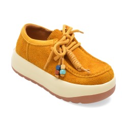 Mocasini GRYXX galbeni, 2527, din piele intoarsa