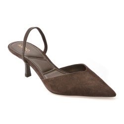 Pantofi eleganti ALDO maro, RE-OLIVIA 201, din piele intoarsa